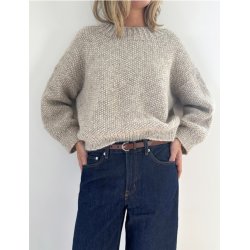 Perle Sweater - garnpakke, Snefnug - 2XL