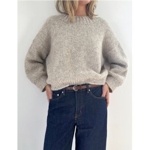 Perle Sweater - garnpakke, Snefnug - XS/S