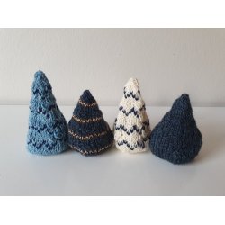 Strikkekit til 3 sm juletrer