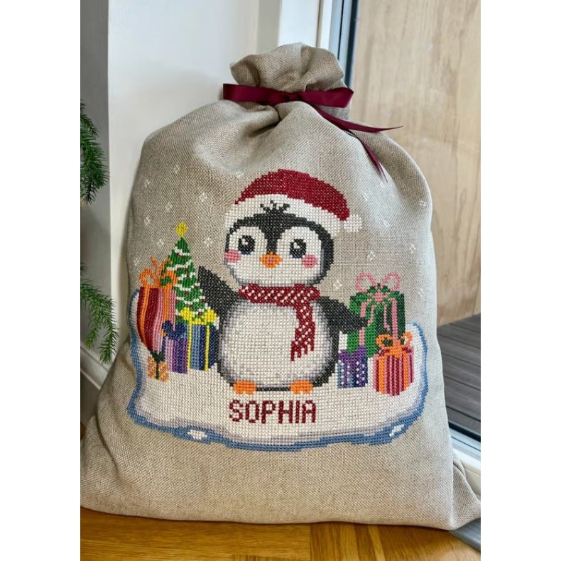 Penguin gavesk - broderikit - bestillingsvare